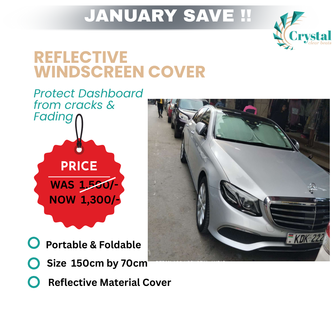 Reflective windscreen cover for cars