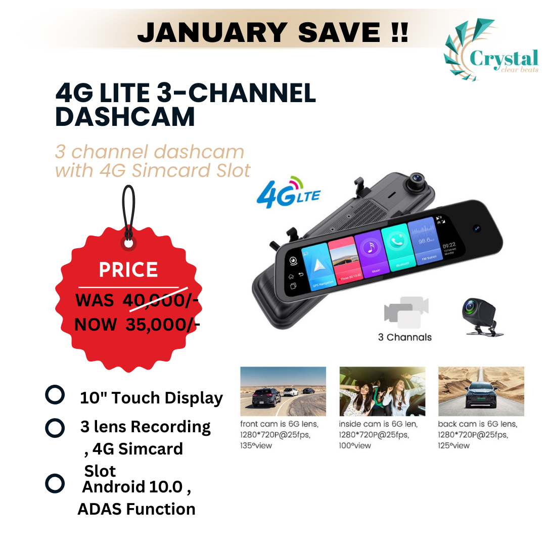 10'' 4G  Android Mirror DVR with GPS